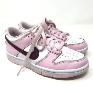 Nike Low Dunks PS Valentines Day Pink Foam Sneakers Girls 3.5 Lace Up Streetwear